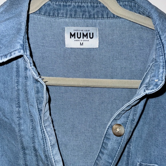 Show Me Your Mumu Louisiana Denim Dress size medium - Picture 5 of 6